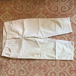 Coral and white french dressing jeans pants